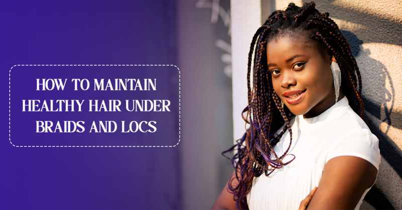 How to Maintain Healthy Hair Under Braids and Locs